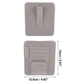 thumbnail image 4 of Unique Bargains PU Leather Car Sun Visor Organizer Glasses Holder and Card Holder Gray, 4 of 7
