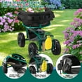 thumbnail image 5 of Ktaxon Rolling Garden Cart with Seat & Storage, 360° Swivel Heavy-Duty Gardening Stool with Wheels, Green, 5 of 13