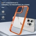 thumbnail image 4 of for iPhone 11 Pro Case Clear Shockproof Anti-Scratch Cover Protect Camera Lens iPhone 11 Pro Phone Case with Ring Stand Slim Orange Rugged Heavy Duty Protection (Orange), 4 of 7