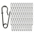 thumbnail image 1 of Uxcell 60-Pack Alfileres de Seguridad Grandes, 1.1" Alfileres de Bloqueo de Resorte para Moda/Ropa/Coser/Manualidades, Grandes Alfileres de Seguridad [Negro], 1 of 1