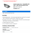 thumbnail image 2 of License Lamp Lense - Compatible with 2000 - 2005 Chevy Monte Carlo 2001 2002 2003 2004, 2 of 2
