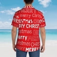 thumbnail image 6 of Merry Christmas Hawaiian Shirts For Men, Summer Short-Sleeve Relaxed-Fit Button-Down Shirts 3x-Large, 6 of 9
