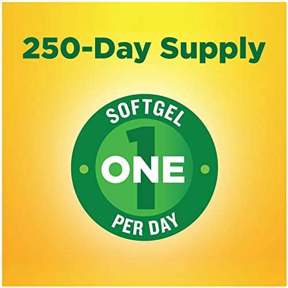 Nature Made Vitamin D3, 250 Softgels, Vitamin D 2000 IU (50 mcg) Helps Support Immune Health, Strong Bones and Teeth, & Muscle Function, 250% of the Daily Value for Vitamin D in One Daily Softgel