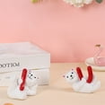 thumbnail image 6 of nvzhuang Valentine's Day Little Polar Bear Figurines 3 Pcs Set Love Resin Desktop Ornament for Home Holiday Decor, 6 of 8