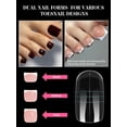 thumbnail image 2 of Toe Dual Nail Forms, 300 unidades, para gel de extensión de polietileno EBANKU, 2 of 7