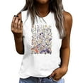 thumbnail image 2 of Women's Tops Short Sleeve Cotton Summer Casual Round Neck Loose Sleeveless T-Shirt, 2 of 4