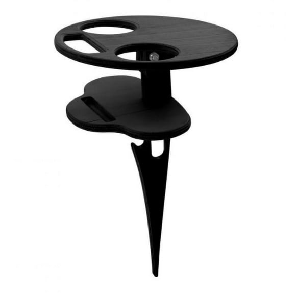 Outdoor Wine Table, Portable Beach Table for Wine Picnic Table and Cheese Board - Beach Snack Table