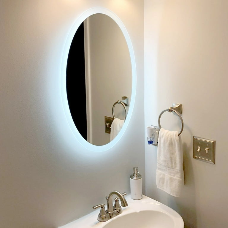 Side-Lighted LED Bathroom Vanity Mirror: 36 x 36 - Round