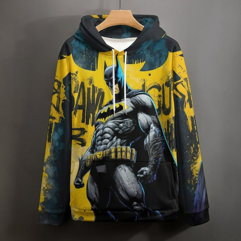 Custom Batman Sweatshirts Sportswear Hoodies Pullovers Drawstring
