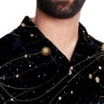 thumbnail image 5 of Virgo Constellation Men's Short Sleeve Poplin Shirt, Casual Printed Button Down Top for Summer Beach, Spread Collar Unisex Beach Shirt, 5 of 6