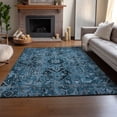 thumbnail image 6 of Addison Rugs Mayfield Washable Traditional Oriental Blue Rectangle Rug, 10' x 14', 6 of 6