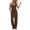 P-579 Brown, variant on Purple Adjustable Straight Leg Plain Long Leg Casual Pants for Women Fall Summer Spandex Long Overalls Pants Catsuit Womens 2026 Clothes Trendy Country Concert S