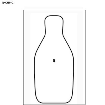 24 Pcs, Q Cardboard Target printed on a rectangular sheet of cardboard Black 23" x 35"