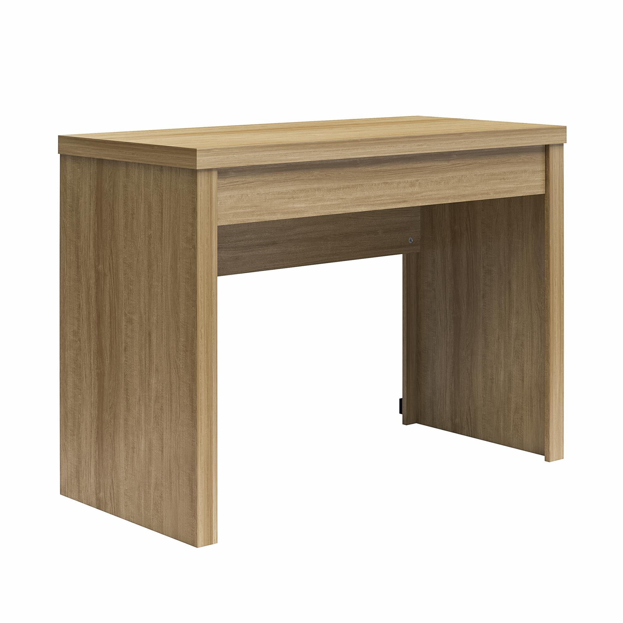 Mainstays Cooper Writing Desk with USB, Natural Teak