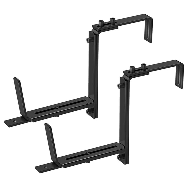 2 Soportes Ajustables para Maceteros (6 A 12,5 Pulgadas) para Soportes para Jardineras, Jardineras para Ventanas, para Jardineras, Pared