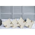 thumbnail image 2 of Ambesonne Abstract Throw Pillow Cover 4 Pack, Polka Dots Image, 24", Pale Brown Marigold, 2 of 5