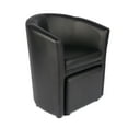 thumbnail image 4 of Porthos Home Abella Accent Club Chair With Foot Stool, PU Leather, 4 of 10