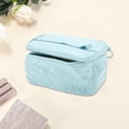 thumbnail image 3 of Unique Bargains 1 Pc Rectangle Heart Makeup Bag Blue PU, 3 of 4