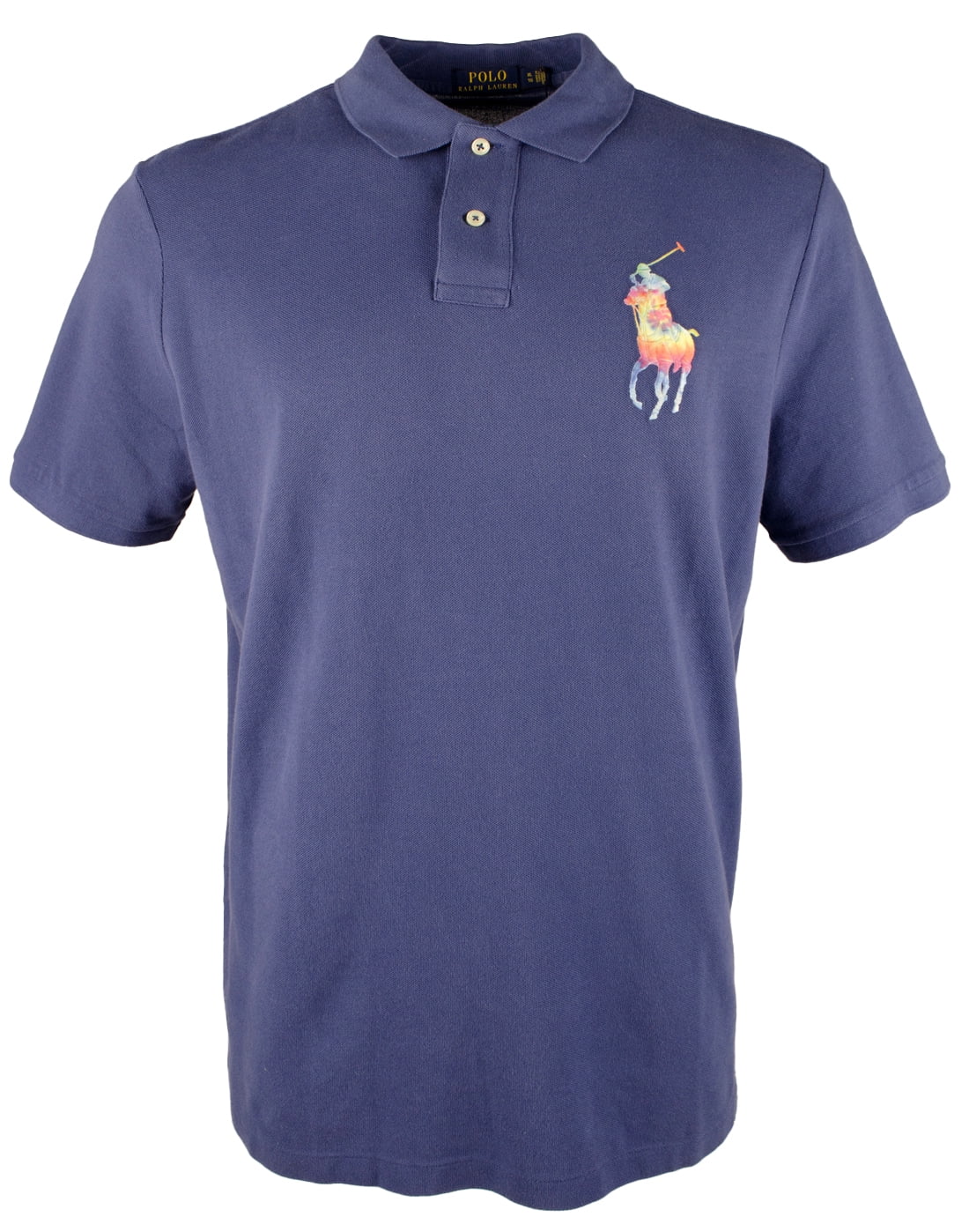 POLO RALPH LAUREN Tye-Dye Big Pony Mesh Polo Shirt Green, S