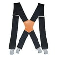 thumbnail image 3 of Tirantes elásticos jinwen para hombre 4 Clips Marrón Negro, 3 of 8