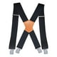 thumbnail image 3 of Tirantes para hombre resistentes con 4 clips y forma para bodas, uso informal y laboral. Marrón Negro, 3 of 9