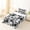 Black Grey White, variant on Erosebridal Boys Jungle Animal Bears Deers Mallard Duck Twin Sheet Sets 3pcs,Geometric Plaid Bedding For Teens,Black Red