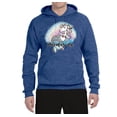 thumbnail image 2 of Wild Bobby, Mermazing Mermicorn Cute Gift Women Girls, Streetwear, Unisex Graphic Hoodie Sweatshirt, Vintage Heather Blue, Medium, 2 of 3