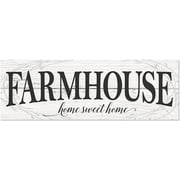 Farmhouse Home Sweet Home Rustic Wood Farmhouse Wall Sign 8x24
