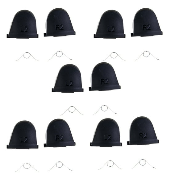 Accesorios para 4 Controlador Mando PS4 5 Pares L2 R2 Botones de Activación + 10 Resortes Repuestos Reemplazo Macarena Botones de activación de PS4