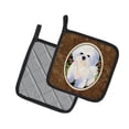 thumbnail image 2 of Caroline's Treasures SS8914PTHD Bichon Frise Pair of Pot Holders, 7.5HX7.5W, multicolor, 2 of 2