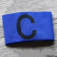 thumbnail image 3 of Brazalete de capitán de fútbol azul de nailon elástico para liderazgo deportivo en el campo, 3 of 3