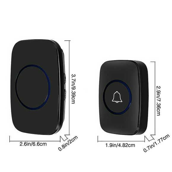 Door Bell Smart Doorbell Receiver and Transmitter Doorbell IP44 Waterproof Smart Doorbell Wireless Door Bell