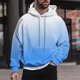 thumbnail image 1 of Sudadera con capucha para hombre, estilo casual, con cuello redondo, estampado, manga larga, blusa de poliéster, 1 of 6