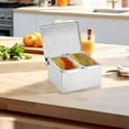 thumbnail image 6 of on Sale Clearance Hecteas Food Storage,Storage Rack Compartment Trays Stainless Detachable Topping Station with Lid Pizza Ingredients Condiment Dispenser Ice Cooled Condiment Seasoning Container, 6 of 6