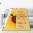 thumbnail image 2 of Christian Gifts for Women Inspirational Bible Verse Blanket Religious Scripture Prayer Faith Throw Blanket Soft Flannel Healing Blanket 40"X50" inches, 2 of 6
