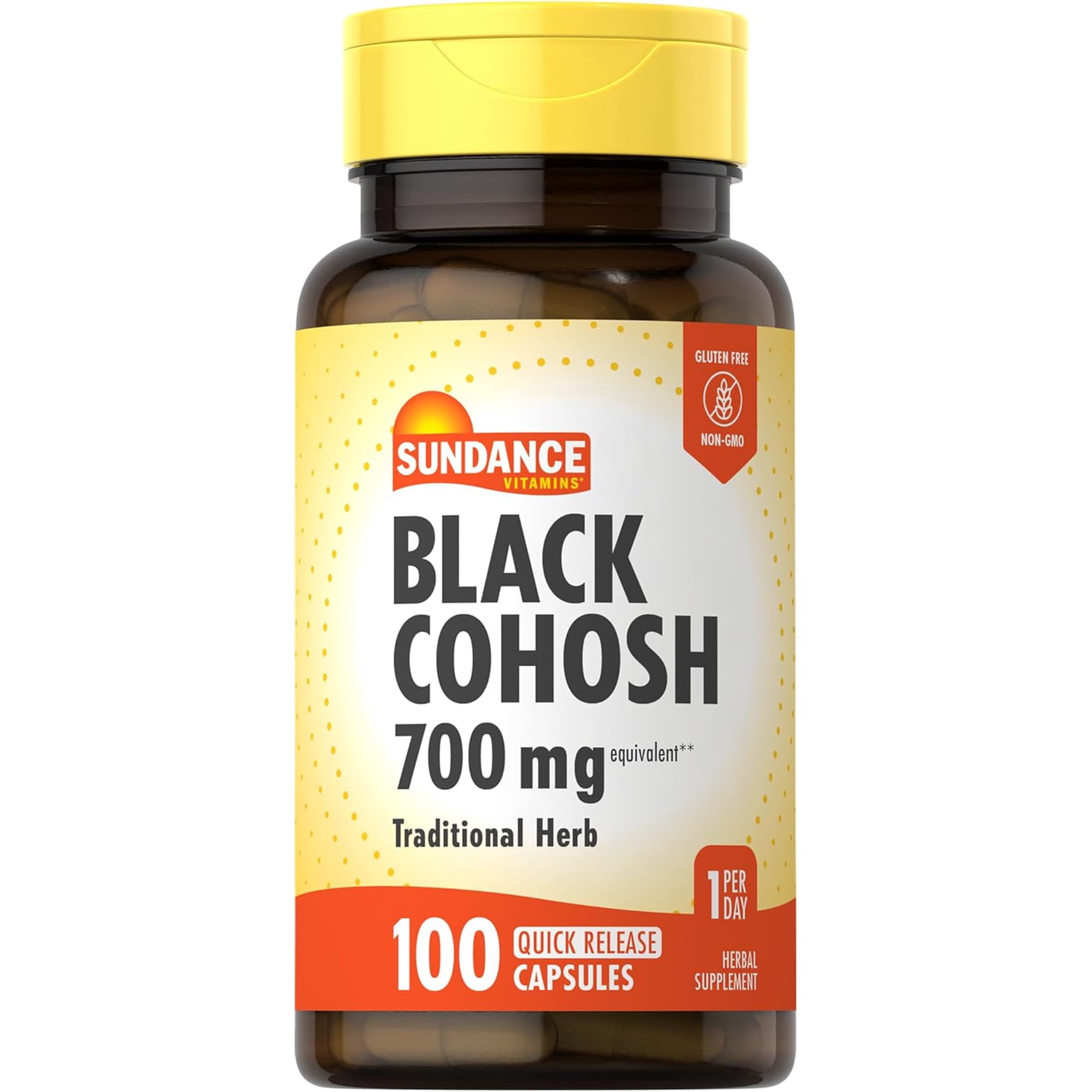 Black Cohosh 700mg | 100 Quick Release Capsules | Non-GMO and Gluten Free Supplement | by Sundance
