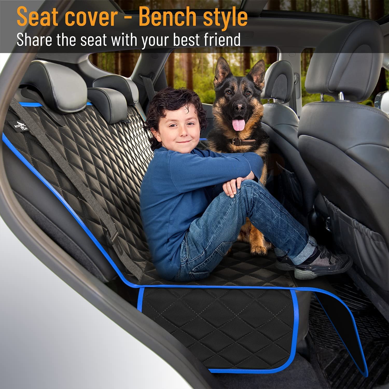 Dog Back Seat Cover Protector Waterproof Scratchproof Nonslip Hammock for Dogs Backseat Protection Against Dirt and Pet Fur Durable Pets Seat Covers for Cars SUVs Walmart