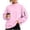 Pink, variant on Tqcoqu Mock Neck Sweatshirt For Women,Long Sleeve Loose Fit Casual Pullover Top With Side Zipper Pockets