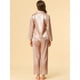 thumbnail image 5 of Conjuntos de pijama para mujer Ropa de dormir de manga larga con botones Traje de noche suave para mujer Conjuntos de salón Pj champán S, 5 of 6