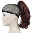thumbnail image 2 of Aimole Peluca larga y rizada natural para mujer, pelo sintético, pelucas completas (33A-Dark Auburn), 2 of 4