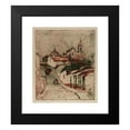 thumbnail image 2 of Helen Hyde 12x14 Black Modern Framed Museum Art Print Titled - Church at Cuernavaca, Mexico (1912), 2 of 5