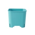 thumbnail image 2 of Colorful Breathable Mini Succulent Planter Pots with Drainage Trays, Lightweight Shatterproof Plastic Plant Pots, Porous Airflow Small Gardening Container for Indoor Home Office Desk Decor, 2 of 6