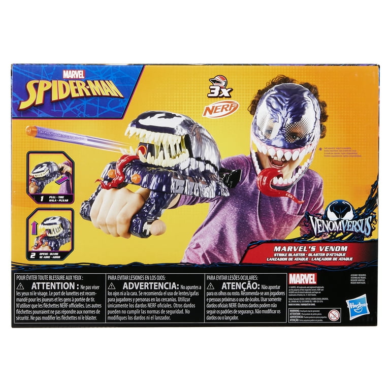 Nerf スパイダーマン vs. ヴェノム ダートタグ リストブラスター Free Shipping! Spider-Man VenomVersus NERF Dart Blaster, Roleplay