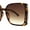 Tortoise Brown, variant on Womens Luxury Rhinestone Jewel Trim Rectangular Butterfly Sunglasses Grey Black
