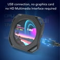 thumbnail image 4 of 2.1 Inch Computer Temp Monitor, CPU Cooler LCD Display DIY Dynamic Theme Supported, PC Case Secondary Screen GPU Temperature Display, 4 of 7