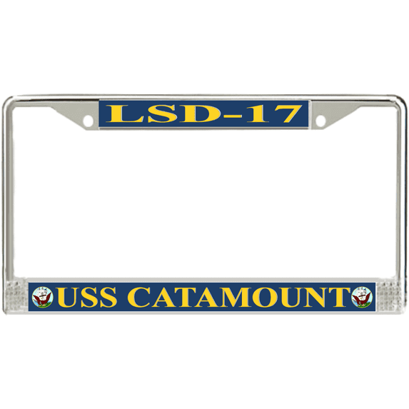USS Catamount LSD-17 License Plate Frame
