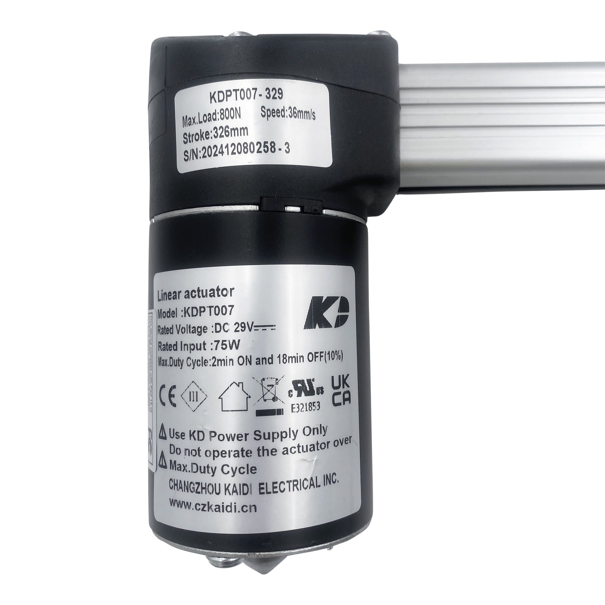 Kaidi Linear Actuator Model KDPT007-329 Motor Kit Replacement for Recliner Lift Chairs Sofa