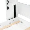 thumbnail image 3 of JERFIT-Twin Size Murphy Bed with Desk and LED Light,Convertible to Hidden Wall Bed Cabinet,Space-saving,White, 3 of 4