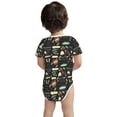thumbnail image 3 of Xecao Vegetable Quiche Pattern Baby Climbing Bodysuit Short Sleeve Onesie Unisex 0-12 Months Baby Shirt Newborn Outfits Crotch snap design-18 Months, 3 of 6