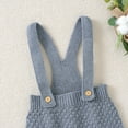 thumbnail image 6 of XYIJANI Clearance Baby Girl Clothes Newborn Infant Baby Knit Suspender Romper Cotton Sleeveless Boy Girl Solid Sweater Clothes Baby Jumpsuit Overalls 0-3 Months Baby Girl Clothes (Gray,74), 6 of 6